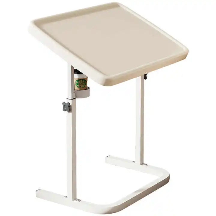 Modern Style Simple Desk Foldable Lift Sofa Side Table Office Living Room Extendable Bedside Table Metal Plastic Laptop Use MegaBDM