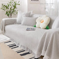 Solid Color Cooling Couch Cover Ice Silk Washable Bed Blanket Pet Protective Sofa Cover