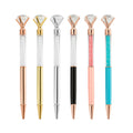 JH 2021 Novelty Diamond Top Metal Ballpoint Crystal Pen for Girls