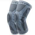 Professional Breathable Silicone Gel Spring Support Knee Brace Compression Sleeve