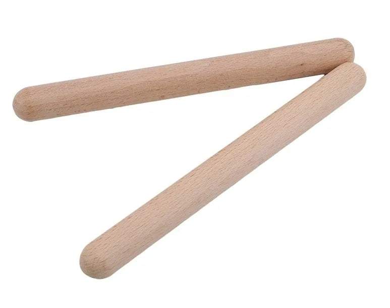 Wholesale Wooden Rhythm Musical Instrument Percussion Wood Claves Toys for Kids Logo Printing Orff Stick Price