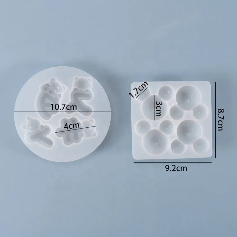 Mouse Head Silicone Mold  Kawaii Japanese Mold for UV Resin