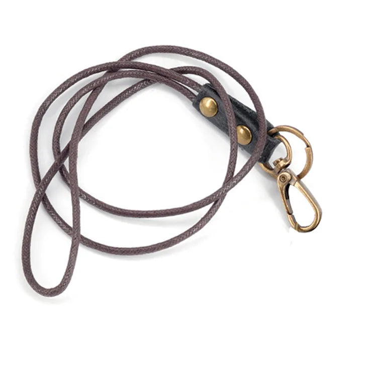 Leather Neck Rope Id Card Badge Wristlet Keychain 15-49cm Leather Lanyard Keychain Holder Mobile Phone Straps Chains Accessories