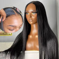 Frontal Glueless HD 13 4 Transparent for Wig Cuticle Aligned Raw Indian Hair Unprocessed 100% Full Frontal Human Hair Wig Long