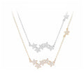 Wholesale New Fashion Jewelry Chain 925 Silver Star Crystal Necklace for Women