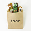 Bulk Waterproof Handles Bags for Small Gift Party Shopping Paper Bag No Handle