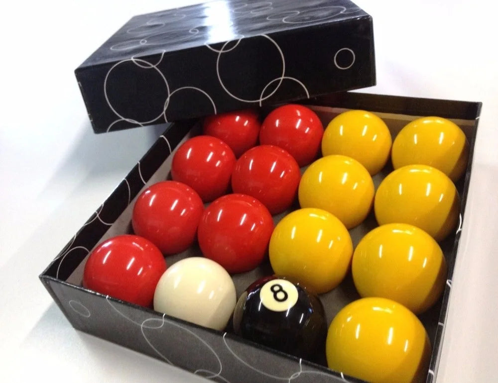 Popular Good Quality Red Yellow Billiard Balls 57.2mm Pool Ball Set