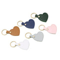 Cute Heart Shaped PU Leather Keychains Car Key Holder Custom Logo Leather Keychains