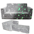 Kingworth 2 in 1 Reading Kids Playroom Sofa Set Foldable Toddler Couch Furniture Animal Kids Sofa