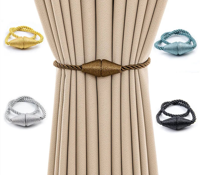 Hot Selling Curtain Magnetic Buckle Cheap Solid Color Curtain Tieback for Living Room Decoration Curtain Accessories