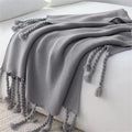Nordic INS Coarse Wool Knitting Sofa Blanket Home Stay Bed Tail Blanket Office Nap Knitting Blanket