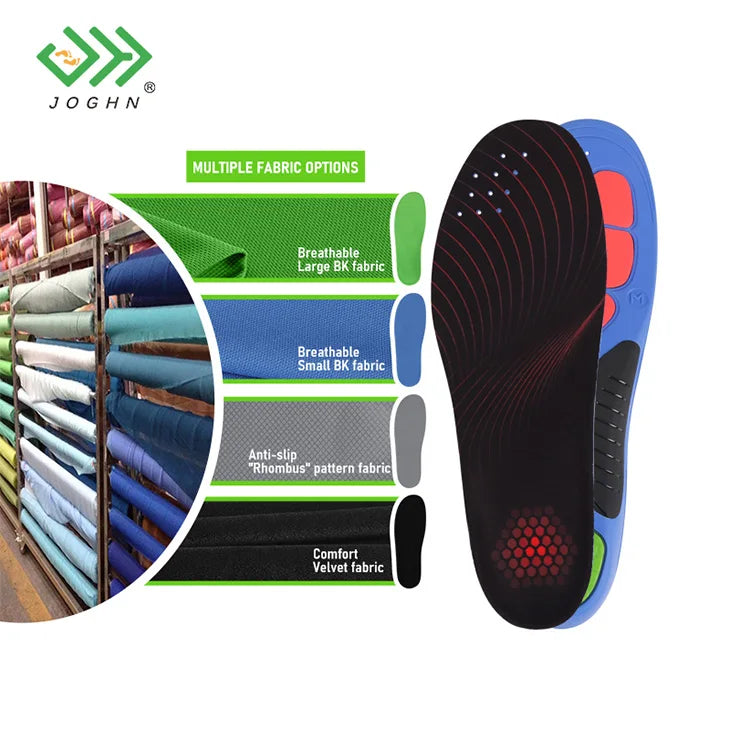 JOGHN Low Carbon Reusing Plastic Recycle Material From Wasted Bottles Action to Protect Environment Adults Running Insoles