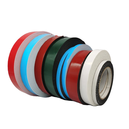 0.5mm 0.8mm 1mm 1.5mm 2mm 3mm 5mm Thick 2-Sided Adhesive Foam Tape for Vehicles Automotive LED Strip Glazing Window Door