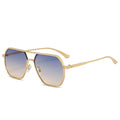 2334 Fashion Luxury Brand Glasses New  Classic Retro Metal Polygon Men's Sunglasses Sunglasses