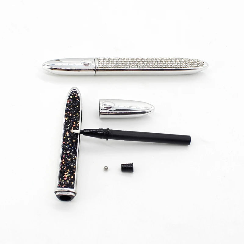 Steel ball boat paste drill eyeliner packaging cosmetics packaging customized empty eye pencil Triangle shaped Makeup container