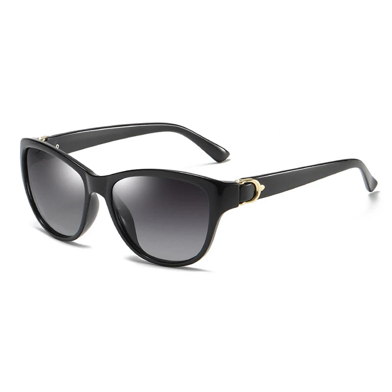 A572 Luxury Light Sensitive Polarized Sunglasses for Men Women Original Full Frame Cat Eye Lenses in Yellow PC Frame Tac Lenses