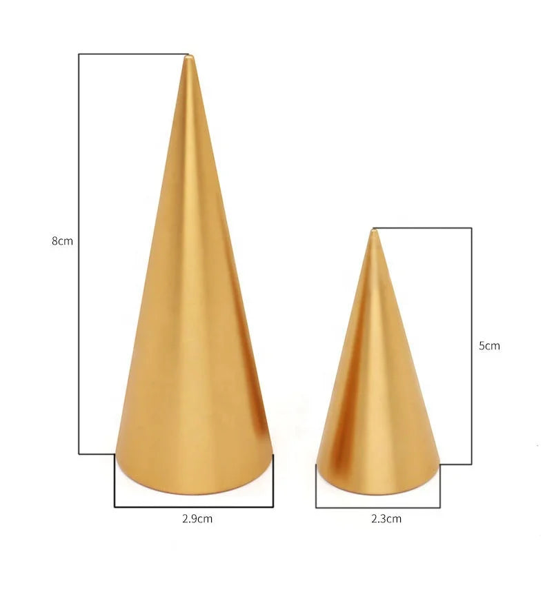 Gold Color Metal Ring Display Stands Rings Holder Displays Stand