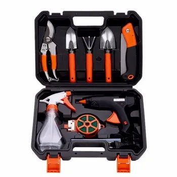 HALLO WOKOR Custom Large Durable Hand Garden Storage Tote Bag Best Outdoor Gardening Gift Tool Kit Set with Hard Case