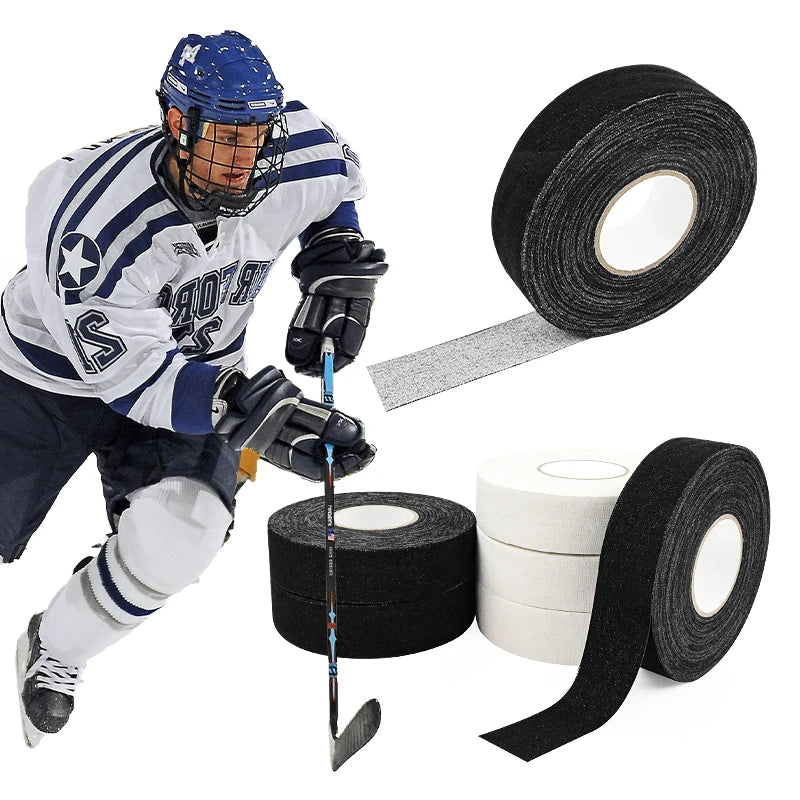 25 m Long Pure Cotton Tape Non-Slip Strong Adhesive Ice  Hockey Tape for Sticks and Blades