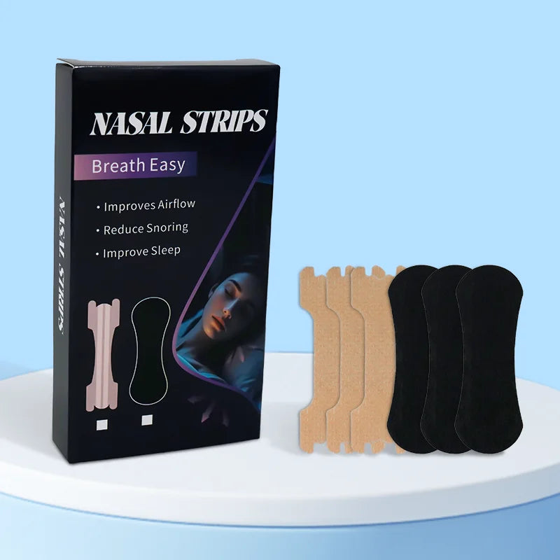 Custom Logo CE Certified Quality Nose Strips Hypoallergenic Anti-Snoring Nasal Strips Suitable for Sports & Sleep
