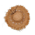 BESTELLA Summer Ins Travel Sun Hat Style Boater Hat Burr Rims Wheat Straw for Outdoor Activities Beach Holidays Fishing