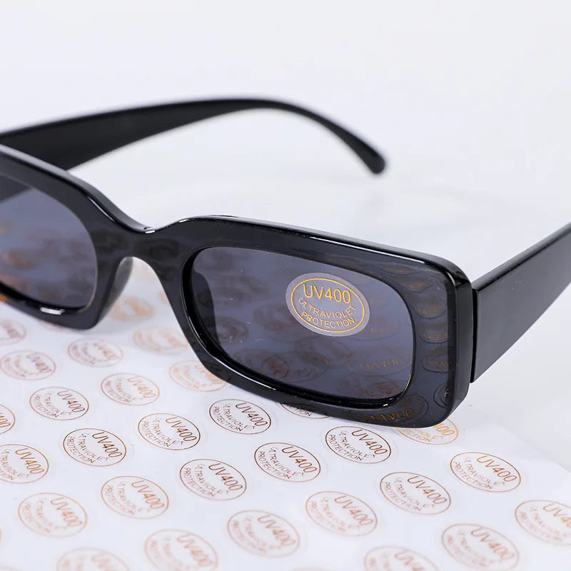 CE Approved UV400 Transparent Electrostatic Label Customized Hot Stamping PVC Glasses Sticker Adhesive Sticker Cosmetics