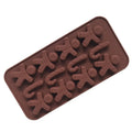 Wholesale Christmas Silicone Chocolate Mold Gingerbread Man Biscuit Mold Cake Tools for Holiday Celebrations