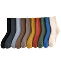 Women's Eco-Friendly Daily Socks Autumn Winter Solid Color Thermal Warm Dress Non-Slip Crew Animal Woven Technique Winter Fleece