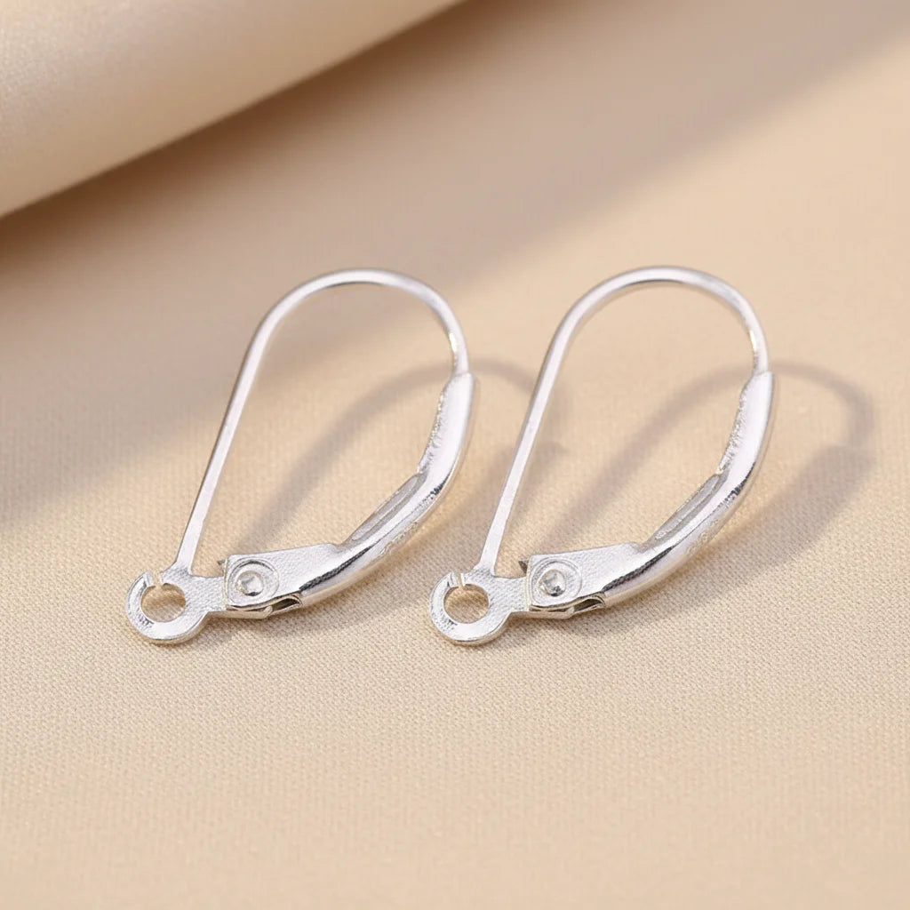 Luxury Jewelry Accessories S925 Silver Water Drop Clip on Ear Hooks for DIY Women Earrings