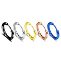 2.5mm Hoop Earrings For Women Stainless Steel Fashion Fine Jewelry Trend Gold Plated Gold Hoop Earrings