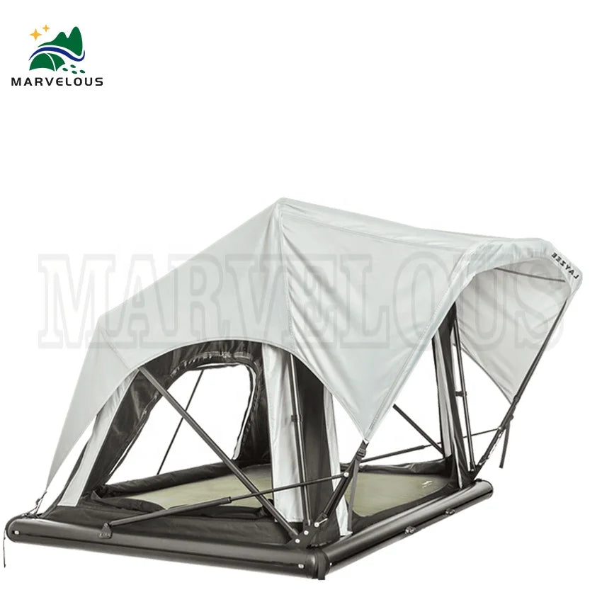 2024 Wholesale Price 2-3 Person Cotton Roof Tent 4x4 Folding Aluminum Outdoor Structure with One Bedroom