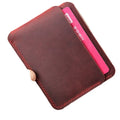 New Membership Vintage Genuine Leather Open RFID Blocking Wallet Card Holder with Customized Logo and Durable Design