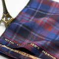 Italian 100 Merino Wool Suiting Tweed Tartan Fabric for Suit and Uniform
