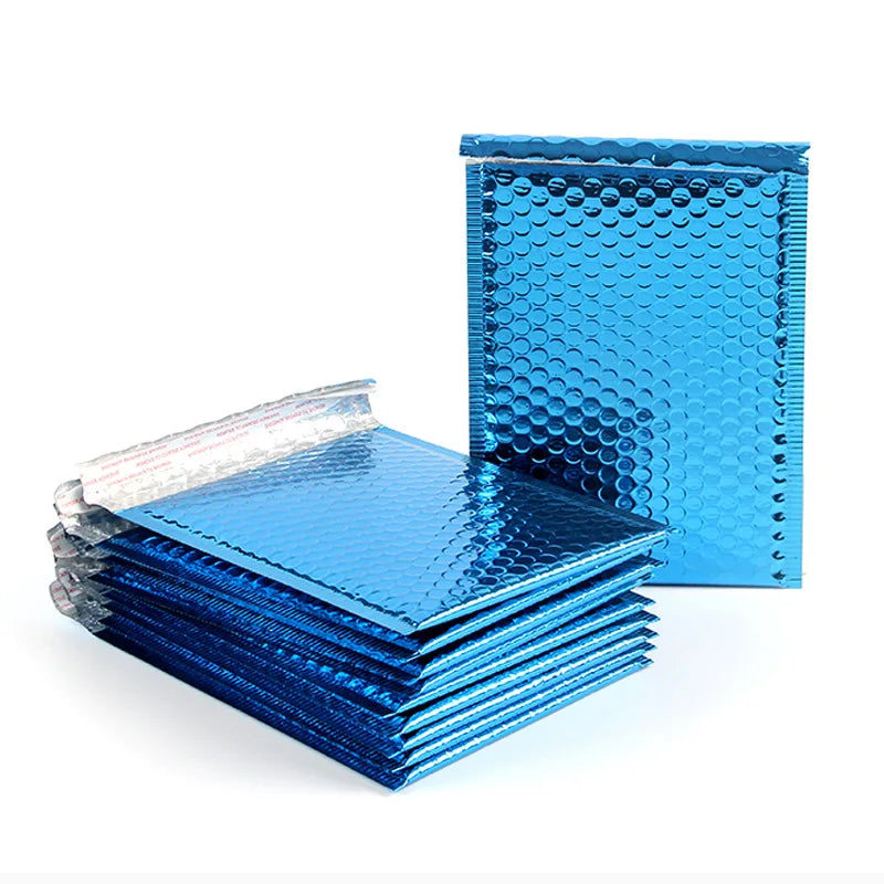 Custom logo Blue Poly Bubble Mailers Padded Envelopes Shipping Mailers Packaging Bag