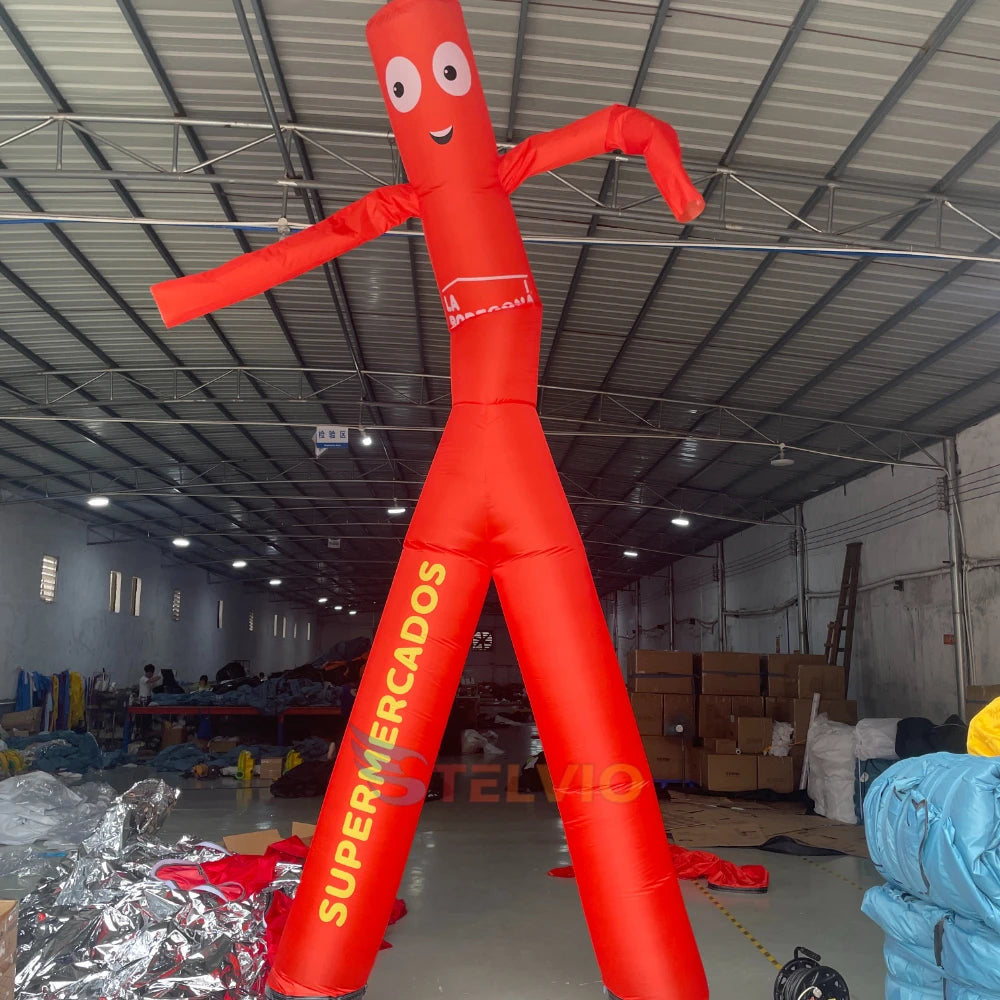 Advertising Inflatable Sky Dancer with Two Legs Air Dancer Dancing Man Puppet with Air Blower for Event Party