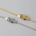 Punk Girls Women Jewelry 18k Gold Plated Stainless Steel Belt Buckle Hook Shape Choker Necklace