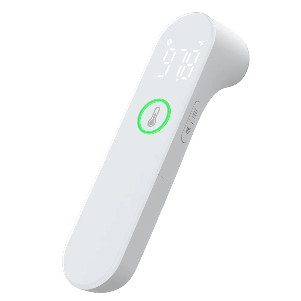 CE Certified Digital Household Thermometer Non-Contact Infrared Forehead Ear Temperature Gun for Adults/Babies Electric Power