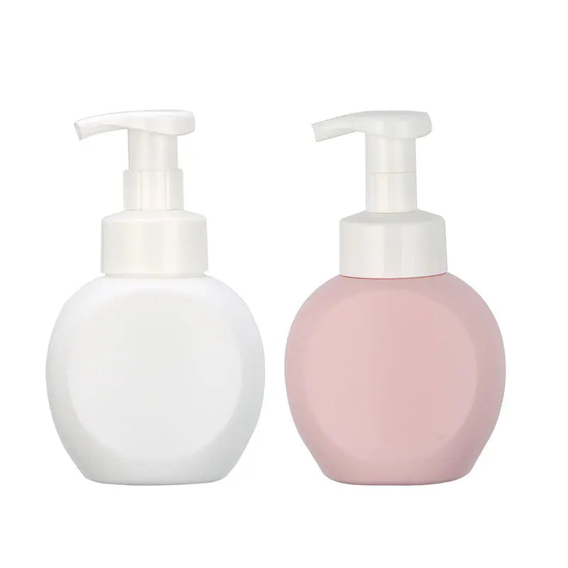 Wholesale 300ML HDPE Thick Wall Foaming Hand Soap Dispenser Bottle White Pink Foam Pump for Shampoo Use Min. Order 100pcs