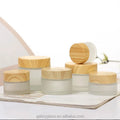 Wholesale Ice Eye Cream 5g 20g 60g 100g Round 100ml Cosmetic Packaging Jars Bamboo Face Cream Jar