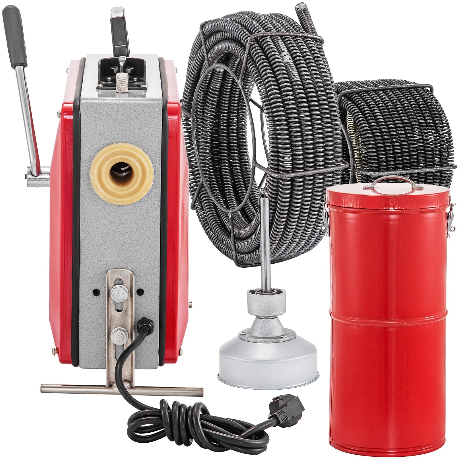 HXGQ-160 Drain Pipe Cleaner Machine With 10 16 22mm Spirals