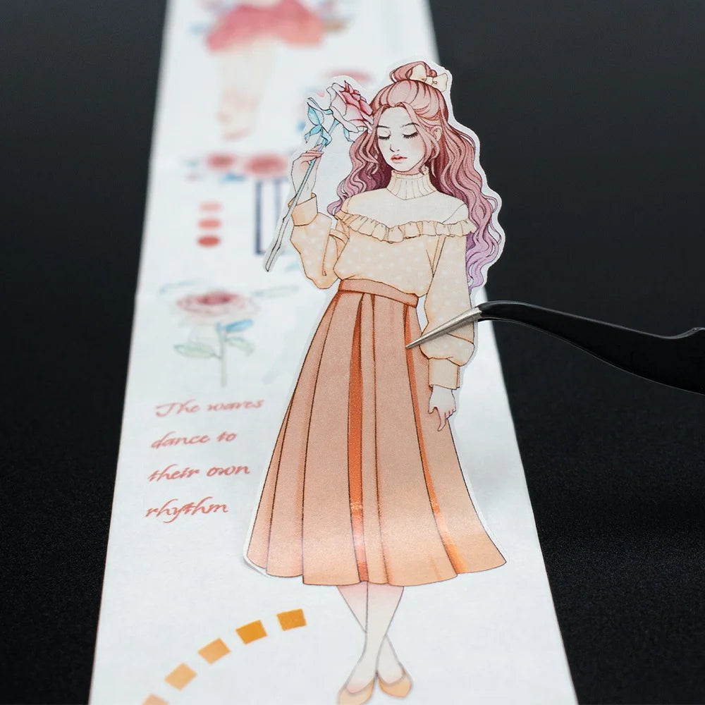 Custom Precut Washi Tape Sticker Rolls for Scrapbooking Planner Journaling Big Washi Tapes