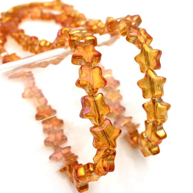 Hot Sale DIY Jewelry Making Glass Crystal Star Shape 9MM Beads Hair Accessories OPP Bag Packaging Available