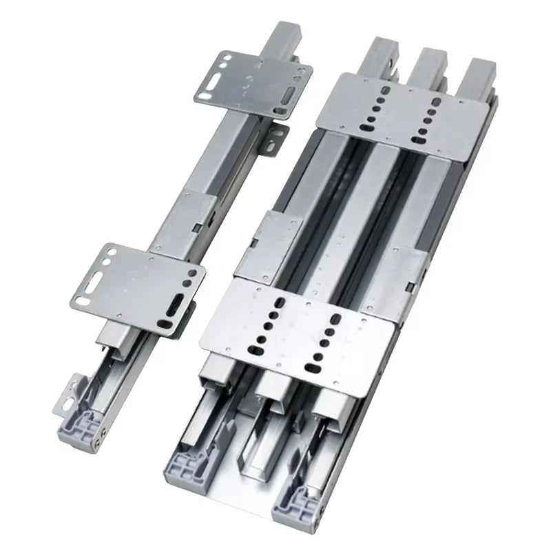 Factory Direct Telescopic Cabinet Full Pull Type Soft Closing Undermount Cabinet Drawer Slide