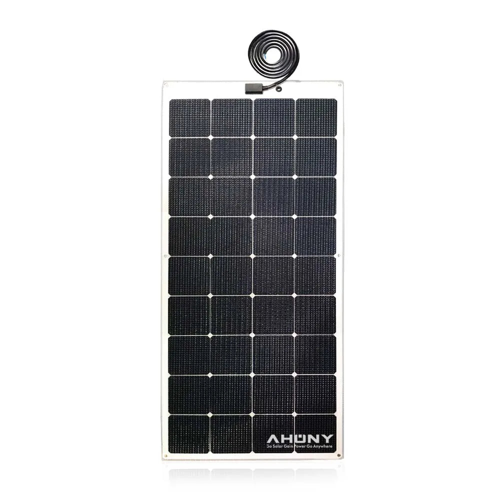 High Efficiency 24.40% Solar Module 120W Semi Rigid Solar Panel on Monocrystalline Silicon for Yacht Boat Seaside Floating Deck