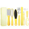Professional Callus Remover Foot Rasp Peeling Dead Skin Removal Kit 10 In1 Stainless Steel Salon & Home Use Pedicure Tools Foot