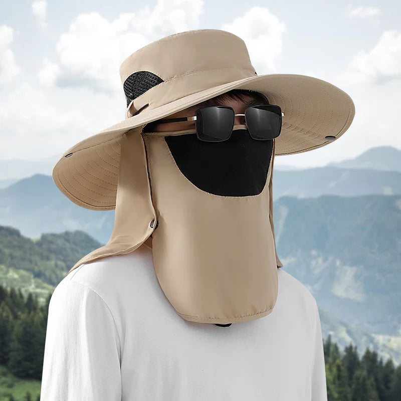 Custom Anti Sun Cycling Neck protection Bike Riding Mask Sport Hunting Camping Hiking Outdoor Hat for Man