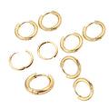 Earring Wholesale Women 18k Gold Plated Earring Hooks Round Stainless Steel Hoop Earring Hooks for Jewellery Making
