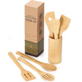 Wholesale Home 8 Pcs Baking Accessories Holder Non Stick Cookware Cooking Tools Bamboo Kitchen Utensils Set
