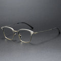 Top Quality Handmade Pure Titanium Spectacles Ditaeds Large square Spectacle Frame Business Spectacle Frame Pure Titanium Men