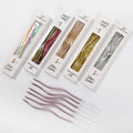 6pcs/set Hot Selling Beautiful Colorful Rainbow Curly Coil Tall Happy Birthday Cake Lucky Candles Gold-plated Curve Candle